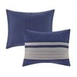 Madison Park Palmer 7-Piece Polyester Microsuede Comforter Set in Blue