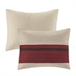 Madison Park Palmer 7-Piece Polyester Microsuede Comforter Set in Red