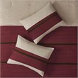 Madison Park Palmer 7-Piece Polyester Microsuede Comforter Set in Red