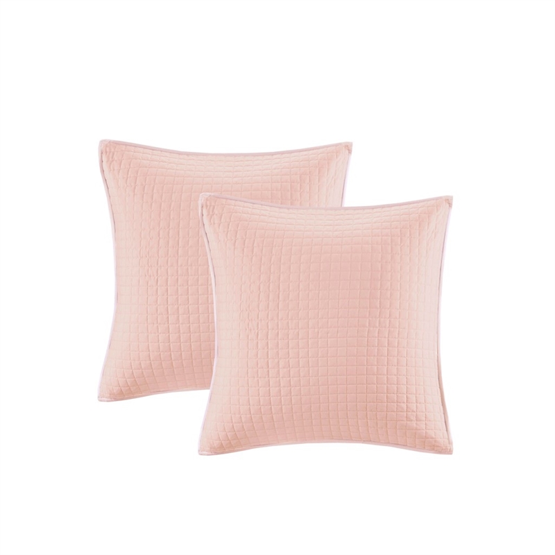 Urban Habitat Brooklyn 5-Piece Farmhouse Cotton Jacquard Duvet Cover Set in Pink