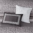 Madison Park Rhapsody 7-Piece Polyester Jacquard Comforter Set in Gray/Taupe