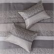 Madison Park Rhapsody 7-Piece Polyester Jacquard Comforter Set in Gray/Taupe