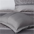 Madison Park Rhapsody 7-Piece Polyester Jacquard Comforter Set in Gray/Taupe