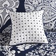 Madison Park Vienna 7-Piece Transitional Cotton Printed Comforter Set in Blue