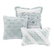 Madison Park Dawn 9-Piece Cotton Printed Comforter Set w/ Pintuck in Blue