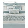 Madison Park Dawn 9-Piece Cotton Printed Comforter Set w/ Pintuck in Blue
