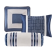 Madison Park Genevieve 7-Piece Polyester Polyoni Comforter Set in Navy