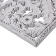 Madison Park Wood Botanical Panel Carved Wall Decor in White (Set of 2)