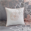 Madison Park Lola 7-Piece Cotton Sateen Printed Comforter Set in Gray