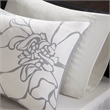 Madison Park Lola 7-Piece Cotton Sateen Printed Comforter Set in Gray