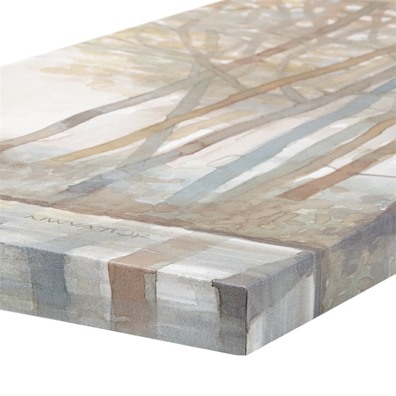 Madison Park 3-Piece Transitional Wood Canvas Set in Multi-Color