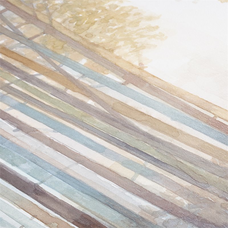 Madison Park 3-Piece Transitional Wood Canvas Set in Multi-Color