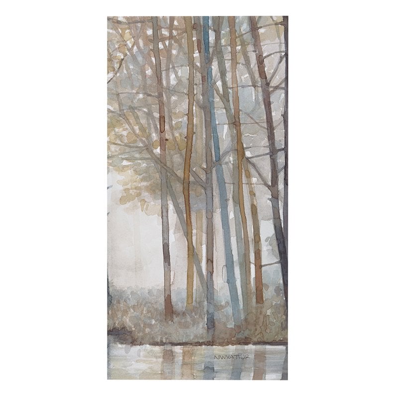 Madison Park 3-Piece Transitional Wood Canvas Set in Multi-Color