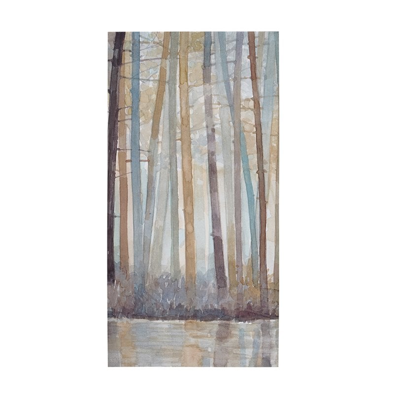 Madison Park 3-Piece Transitional Wood Canvas Set in Multi-Color