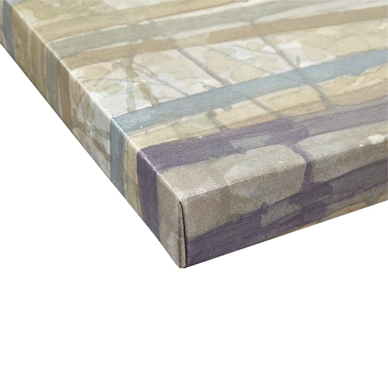 Madison Park 3-Piece Transitional Wood Canvas Set in Multi-Color