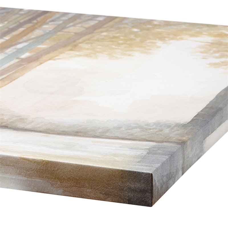 Madison Park 3-Piece Transitional Wood Canvas Set in Multi-Color