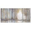 Madison Park 3-Piece Transitional Wood Canvas Set in Multi-Color