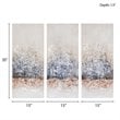 Madison Park 3-Piece Wood Twilight Mystere Hand Embellished Canvas in Gray