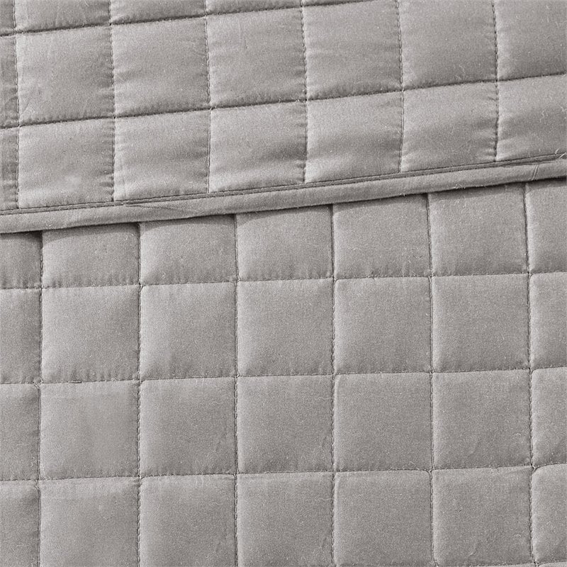 Madison Park Heritage 8-Piece Polyester Microfiber Comforter Set in Gray