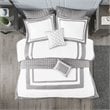 Madison Park Heritage 8-Piece Polyester Microfiber Comforter Set in Gray