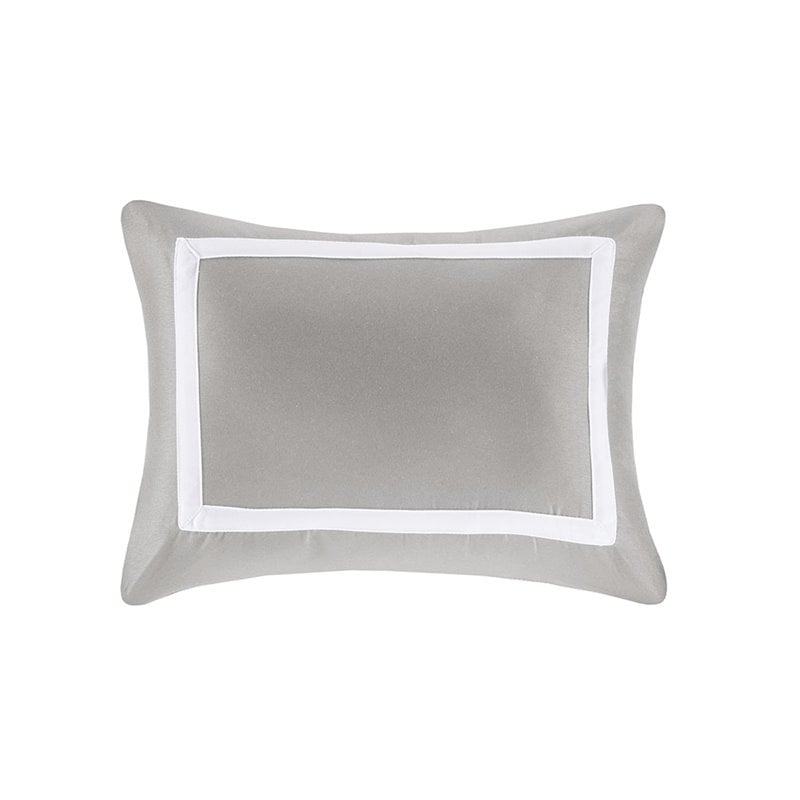 Madison Park Heritage 8-Piece Polyester Microfiber Comforter Set in Gray