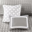 Madison Park Heritage 8-Piece Polyester Microfiber Comforter Set in Gray