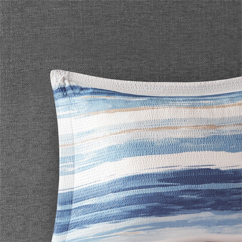 Madison Park Marina 8-Piece Microfiber Comforter and Coverlet Set in Pink