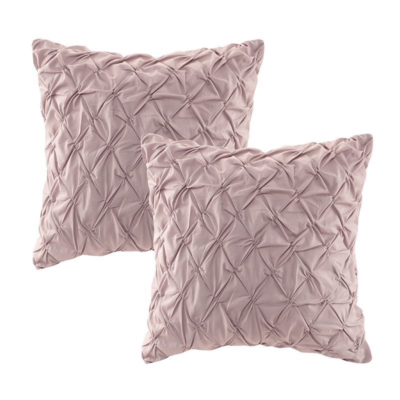 madison park cassandra 8-piece cotton percale printed comforter set in pink