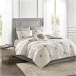 Madison Park Malia 6-Piece Farmhouse Embroidered Cotton Comforter Set in Ivory