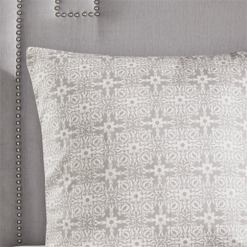 Madison Park Malia 6-Piece Farmhouse Embroidered Cotton Comforter Set in Ivory