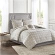 Madison Park Malia 6-Piece Farmhouse Embroidered Cotton Comforter Set in Ivory