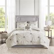 Madison Park Malia 6-Piece Farmhouse Embroidered Cotton Comforter Set in Ivory