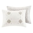 Madison Park Malia 6-Piece Farmhouse Embroidered Cotton Comforter Set in Ivory