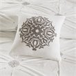 Madison Park Malia 6-Piece Farmhouse Embroidered Cotton Comforter Set in Ivory