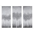 Madison Park 3-Piece MDF Wood Luminous Hand Painted Canvas Set in Gray