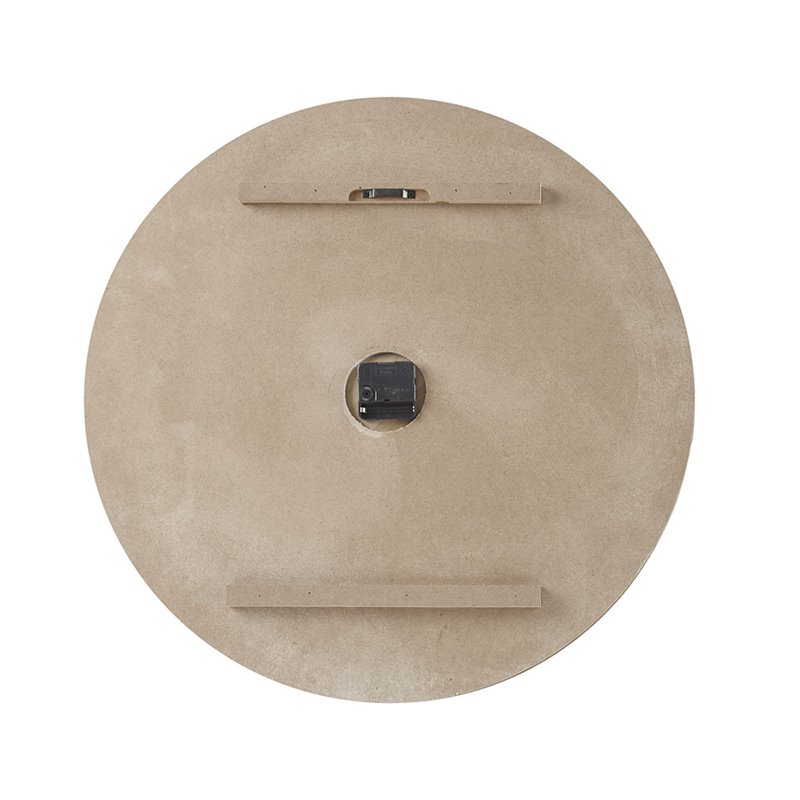 Madison Park Mason Modern MDF Wood and Veneer Wall Clock in Natural