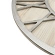 Madison Park Mason Modern MDF Wood and Veneer Wall Clock in Natural