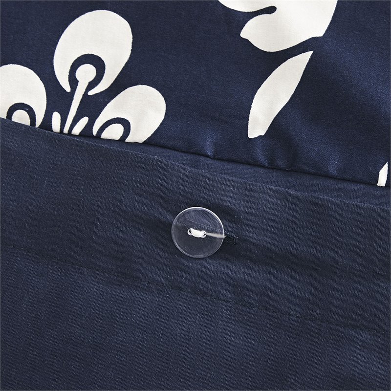 Madison Park Vienna 6-Piece Cotton Printed King/Cal King Duvet Cover Set in Blue
