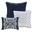 Madison Park Vienna 6-Piece Cotton Printed King/Cal King Duvet Cover Set in Blue