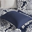 Madison Park Vienna 6-Piece Cotton Printed King/Cal King Duvet Cover Set in Blue