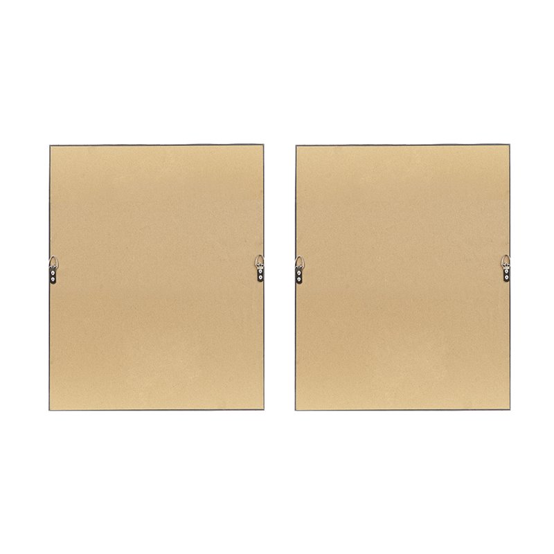 Madison Park Modern Paper and MDF Wood Framed Wall Art in Black (Set of 2)