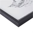 Madison Park Modern Paper and MDF Wood Framed Wall Art in Black (Set of 2)