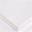 Sleep Philosophy Polyester Fiber and Gel Memory Foam Mattress Topper in White