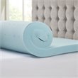 Sleep Philosophy Polyester Fiber and Gel Memory Foam Mattress Topper in White