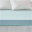 Sleep Philosophy Polyester Fiber and Gel Memory Foam Mattress Topper in White