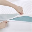 Sleep Philosophy Polyester Fiber and Gel Memory Foam Mattress Topper in White