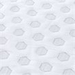 Sleep Philosophy Polyester Fiber and Gel Memory Foam Mattress Topper in White