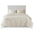 Madison Park Tuscany 3-Piece Polyester Microfiber Coverlet Set in Cream