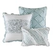 Madison Park Dawn 6-Piece Cotton Percale Printed Coverlet Set in Blue