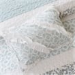 Madison Park Dawn 6-Piece Cotton Percale Printed Coverlet Set in Blue